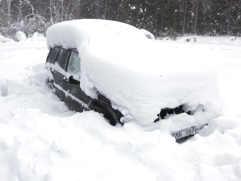 El coche de Peter días después de encontrarlo. Getty